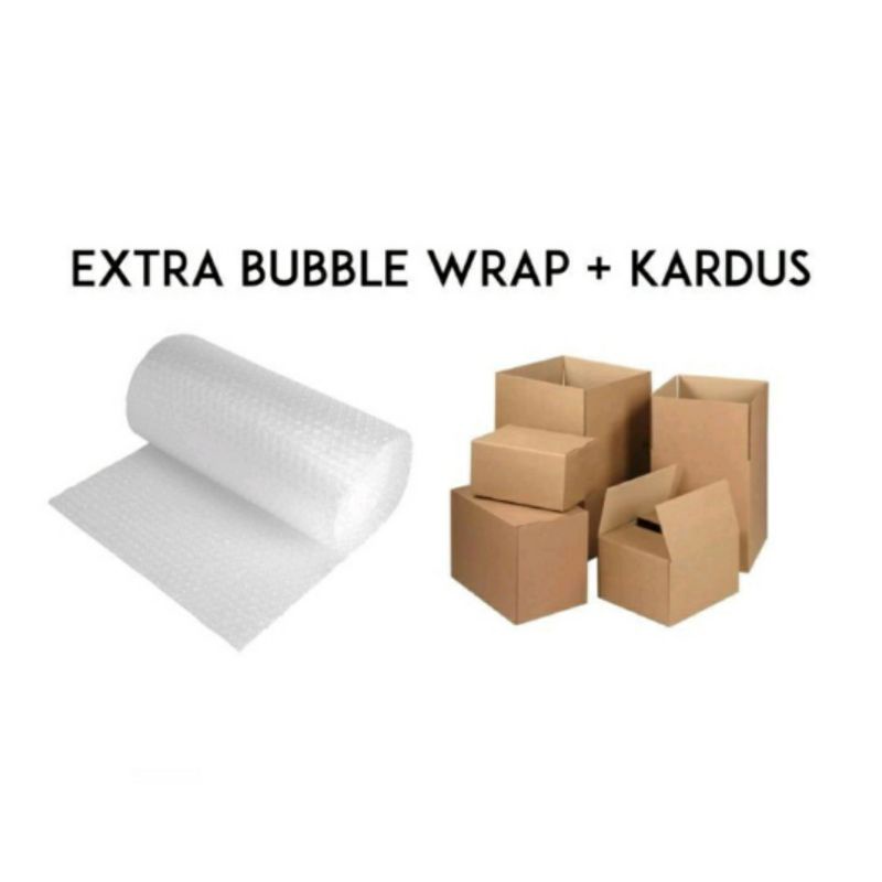 

Extra Bubble Wrap dan Kardus untuk packing lebih aman