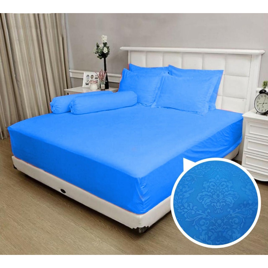 SPESIAL PROMO !!! Seprai King Polos Ukuran 200cm x 200cm Seprai Embos Polos Anti Luntur SPREI ORI WANNA