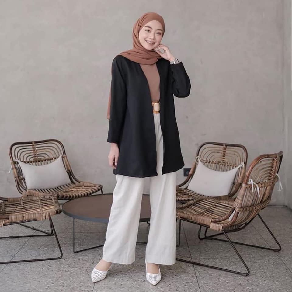 Baju Atasan Poppy Outer Cardigan Moscrepe