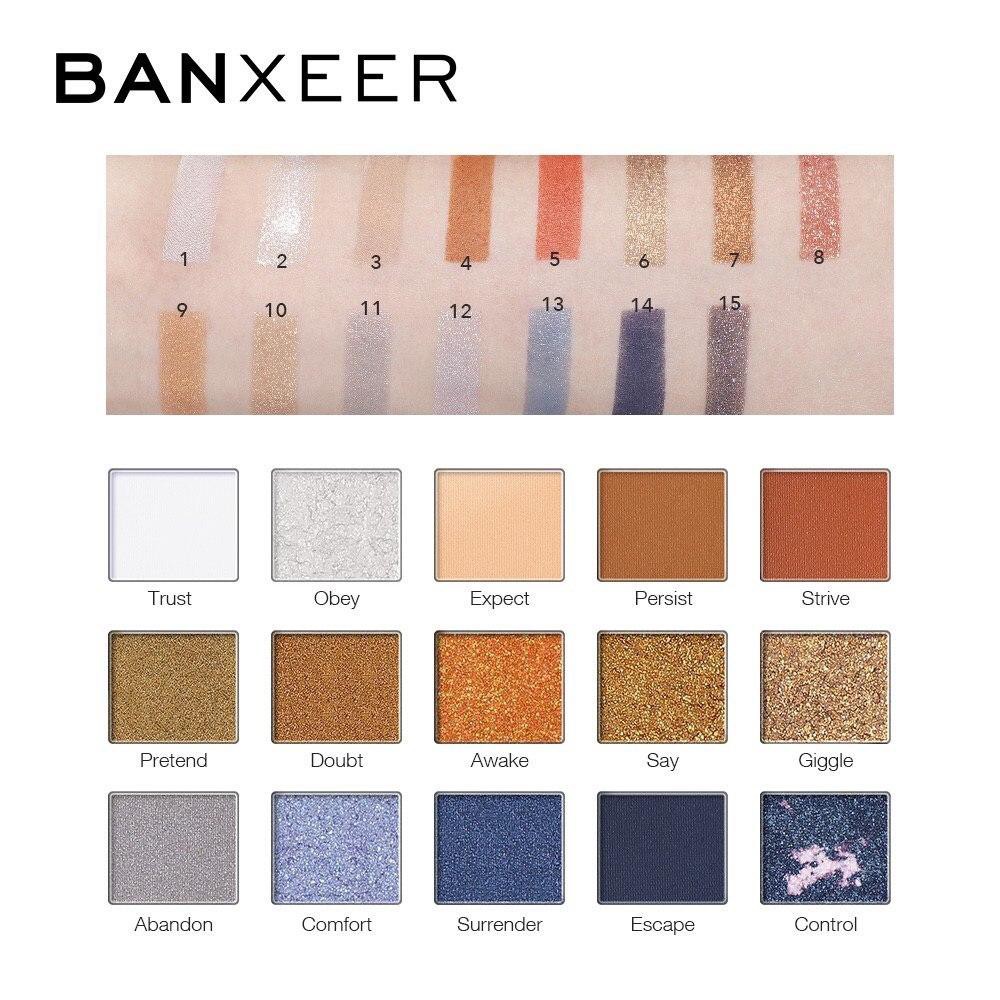 Banxeer BX18 Glamour Eyeshadow Glitter Berkilau 15 Warna