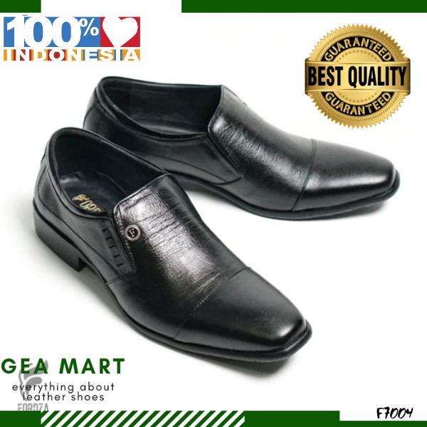 [COD] Sepatu Pantofel Pria Tanpa Tali Kulit Handmade / Sepatu Pantopel kualitas IMPOR Asli F7004