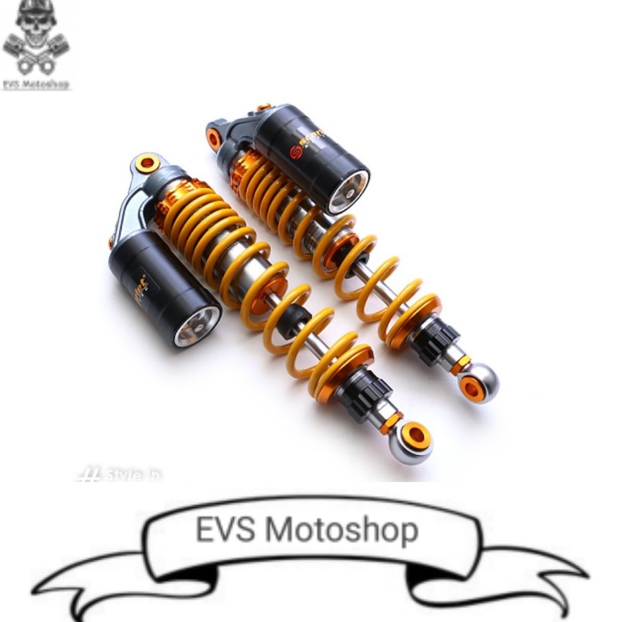 Shockbraker Motor Honda Yamaha Bebek Matic Scarlet Racing Original Shock Tabung Atas Black type 8923