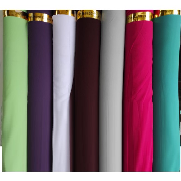 50cm Kain Ceruty Babydoll Grade A lebar 150cm Ceruti Babydol Gramasi 110gr