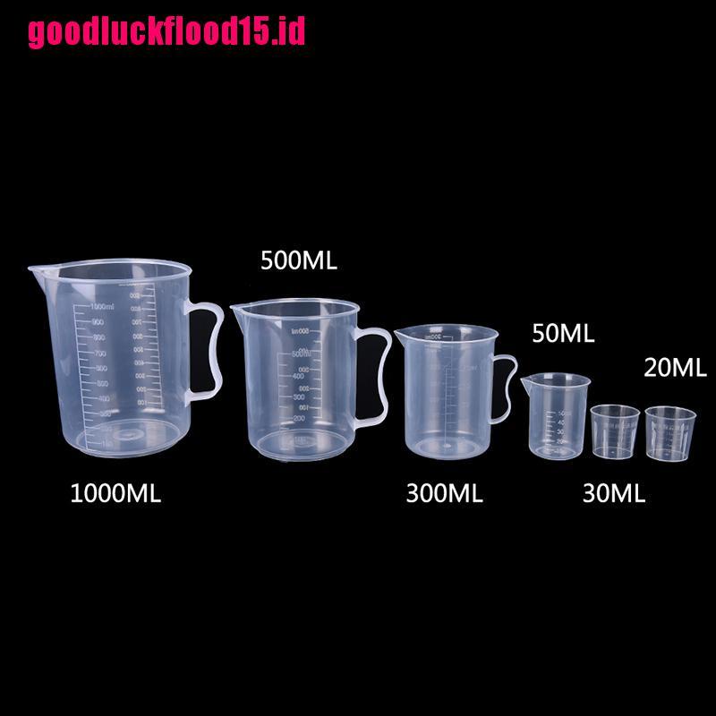 {LUCKID}20/30/50/300/500/1000ML Plastic Measuring Cup Jug Pour Spout Surface Kitchen,