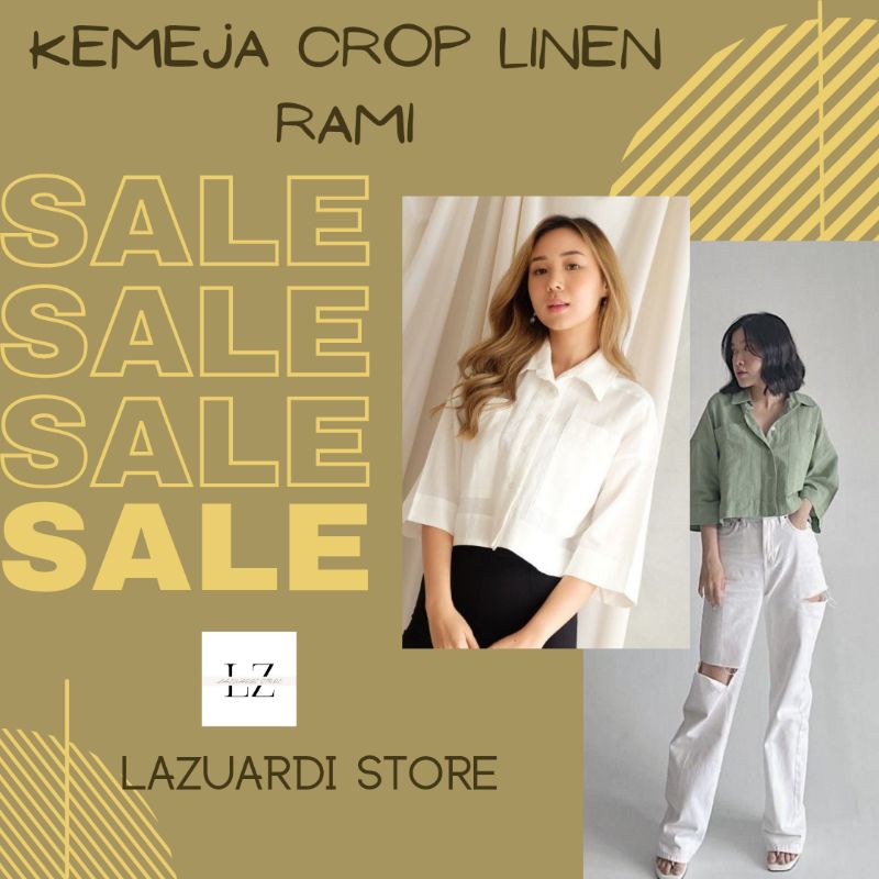 [COD]KEMEJA CROP LINEN | KEMEJA TREND 2022 KOREAN STYLE