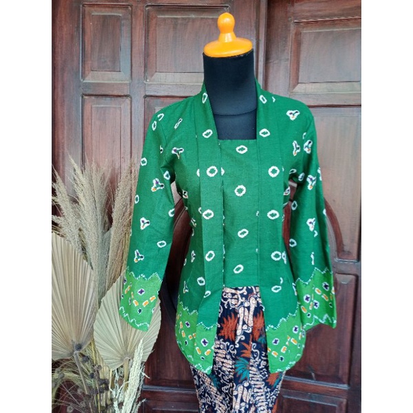 ORIGINAL Kebaya kutubaru jumputan katun halus