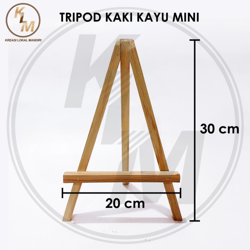 

Wooden Easels/ Tripod/ Standing kayu mini kecil 30cm
