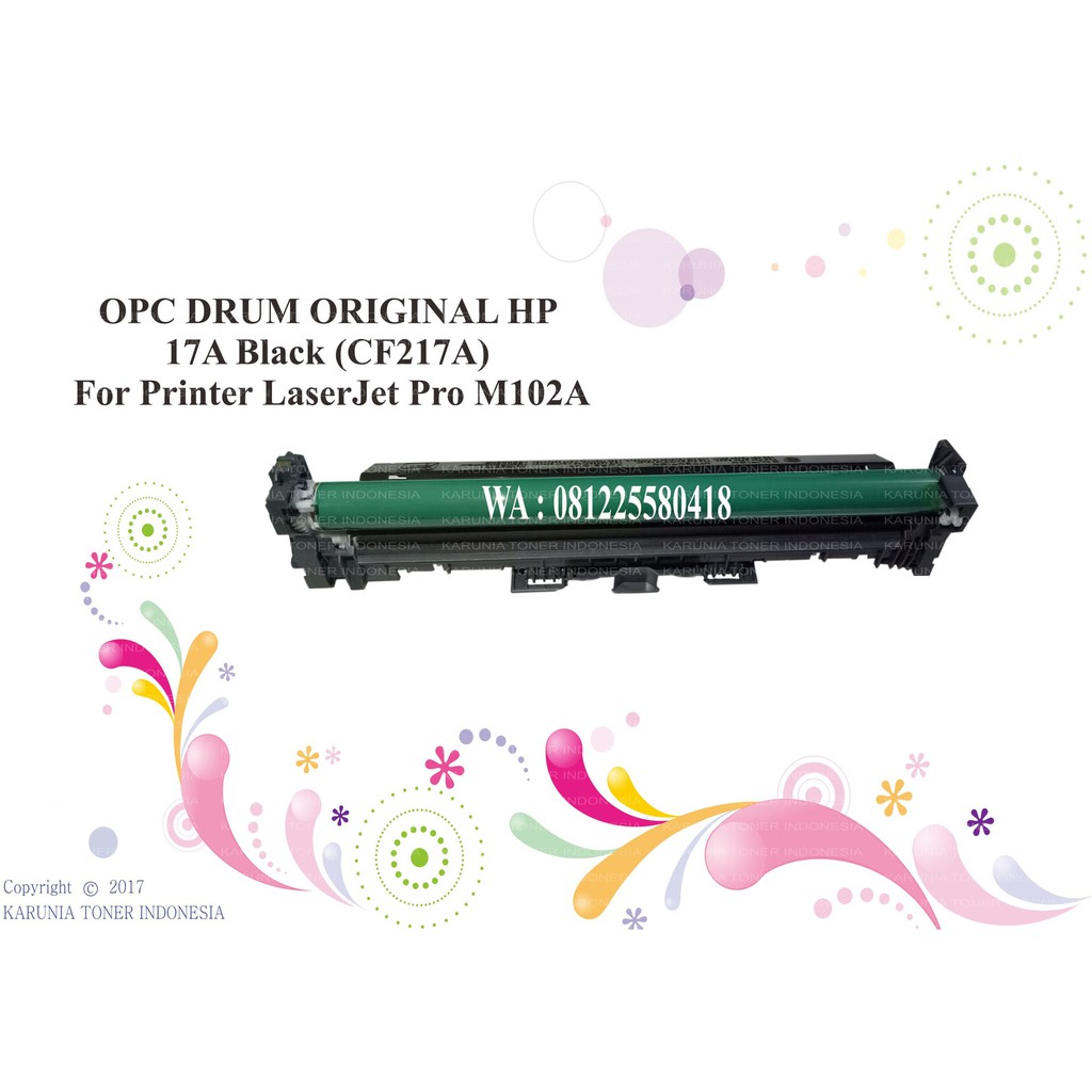 OPC DRUM ORIGINAL HP 17A Black (CF217A) For Printer LaserJet Pro M102A