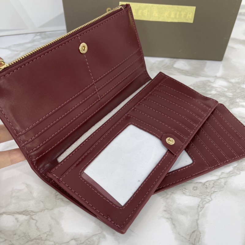 Dompet / Cardholder 2 in 1 CNK Long Wallet CK With Croco Skin Import