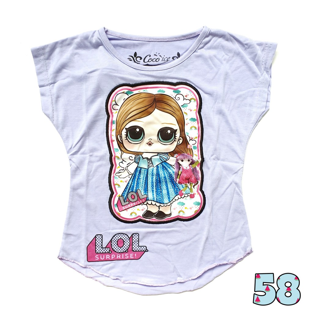 Kaos Anak Coco Ice LED Lampu Lol