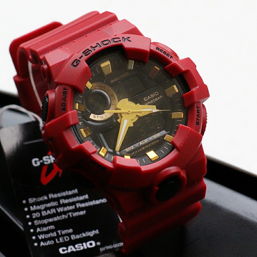 jam tangan pria G-shock semi ori / jtr 1167 merah