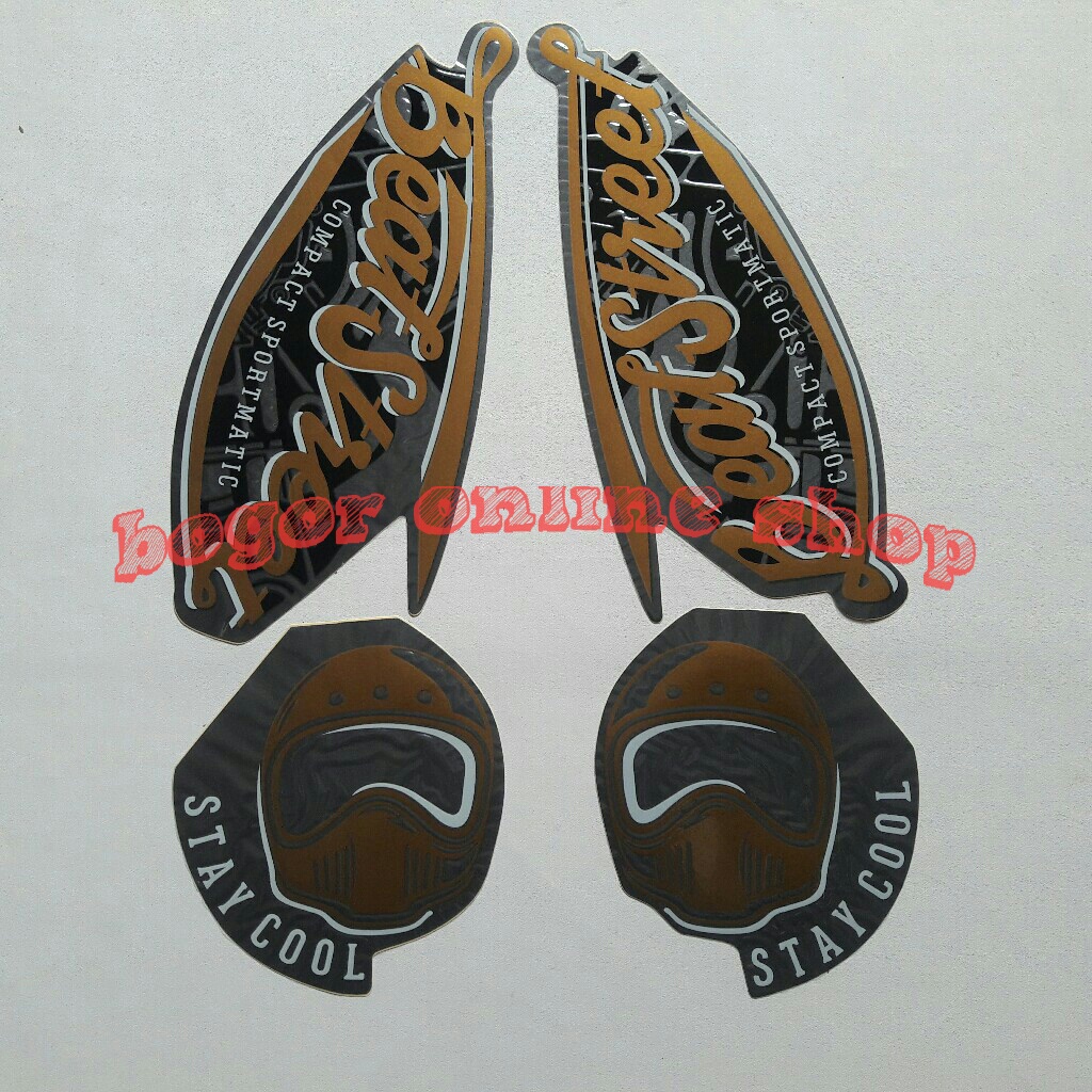Stiker Motor Honda Beat Street 2018 Abu Doff