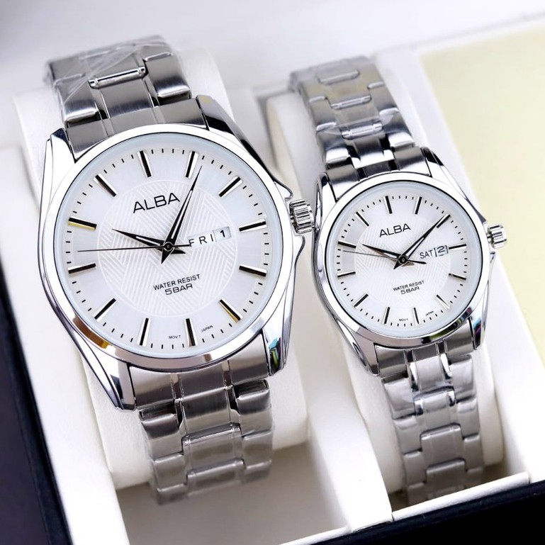 Jam Tangan ALBA Couple Anti Air || Best Seller