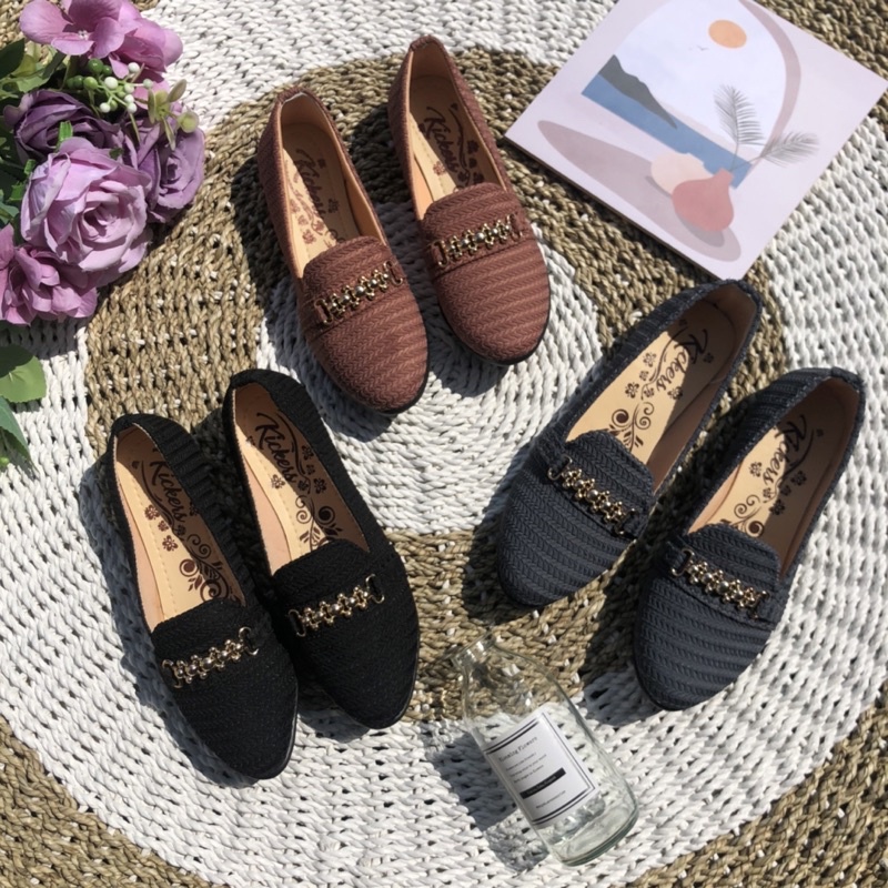 SEPATU FLATSHOES RAJUT WANITA KOREA MODERN TERLARIS TERMURAH BARU FENI SHOES FLATSHOES FLAT SHOES RAJUT SEPATU WANITA TERKINI SELOP WANITA BALET RAJUT IMPORT ERBARU KEKINIAN FLATSHOES CEWEK CASUAL SANTAI SLIPON