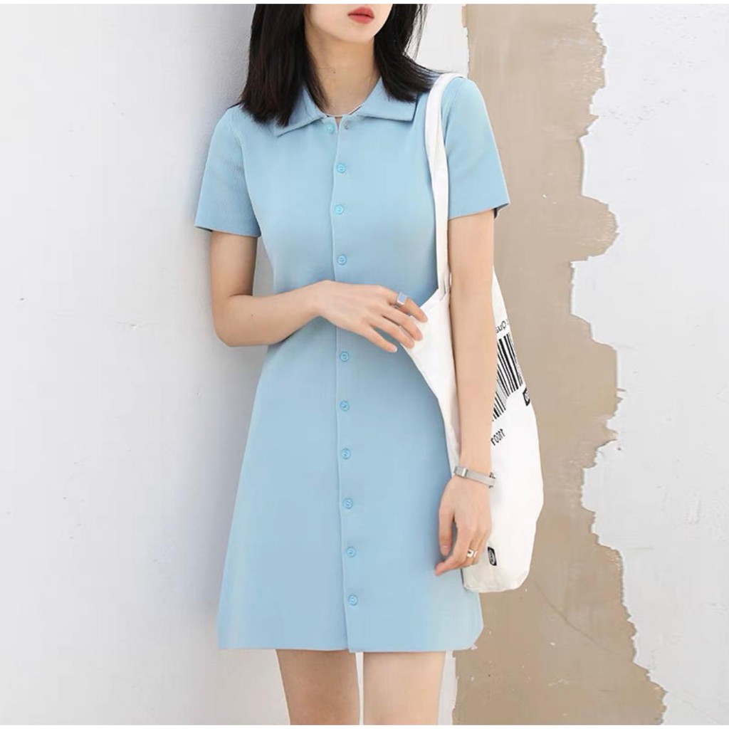 Dress Wanita - Dress Wanita Lengan pendek import #Pola