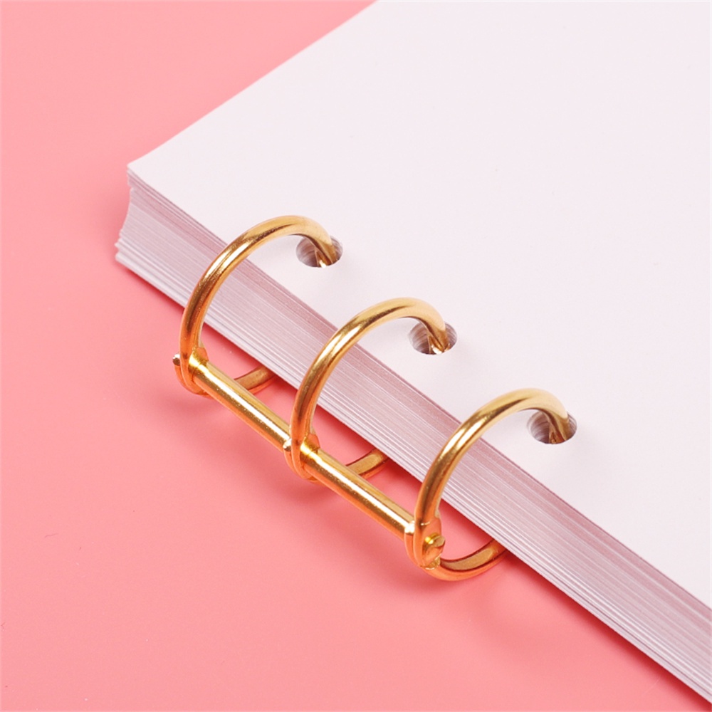 【COD Tangding】1PC Metal Notebook Loose Leaf Binder Binder Ring Snap Album Split Hinged Keyring