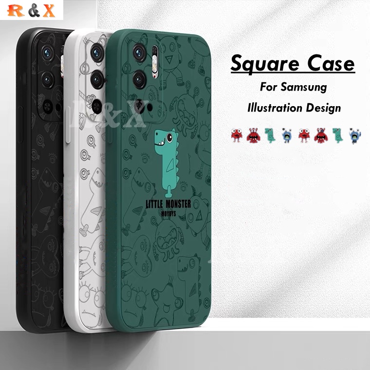 Soft Case Silikon Motif Monster Untuk Samsung Galaxy A03S Core A13 A02S A12 A11 M12 M11 A10 A20 A30 A50 A50S A30S