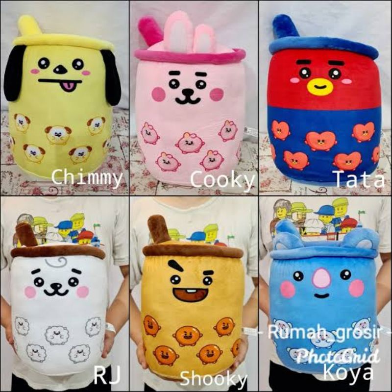 BONEKA BOBA CANGKIR BT12/BONEKA BOBA BTS UNOFFICIAL/BONEKA BOBA CANGKIR LED/BONEKA BOBA LED & BONEKA