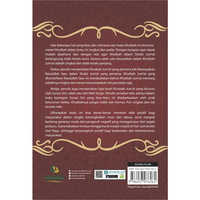 Buku Materi Khutbah Jum'at Zaman Now - Buku Agama Islam Buku Islami-2