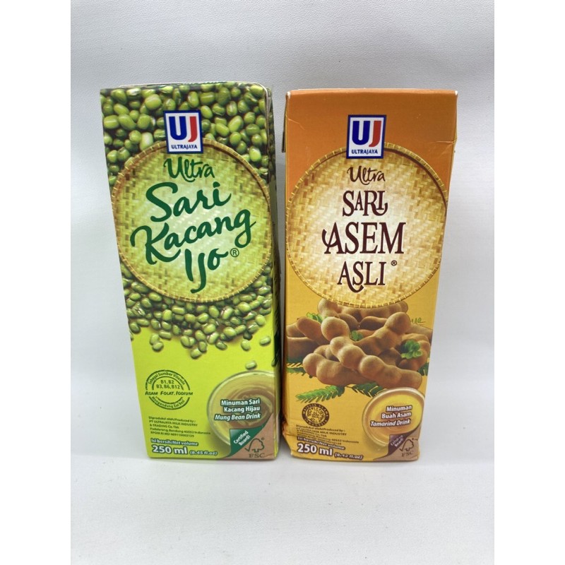 

Ultra Minuman SARI KACANG HIJAU , ASEM ASLI 250ml