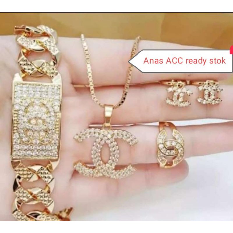 set perhiasan dewasa xuping lapis emas 24 k AC02
