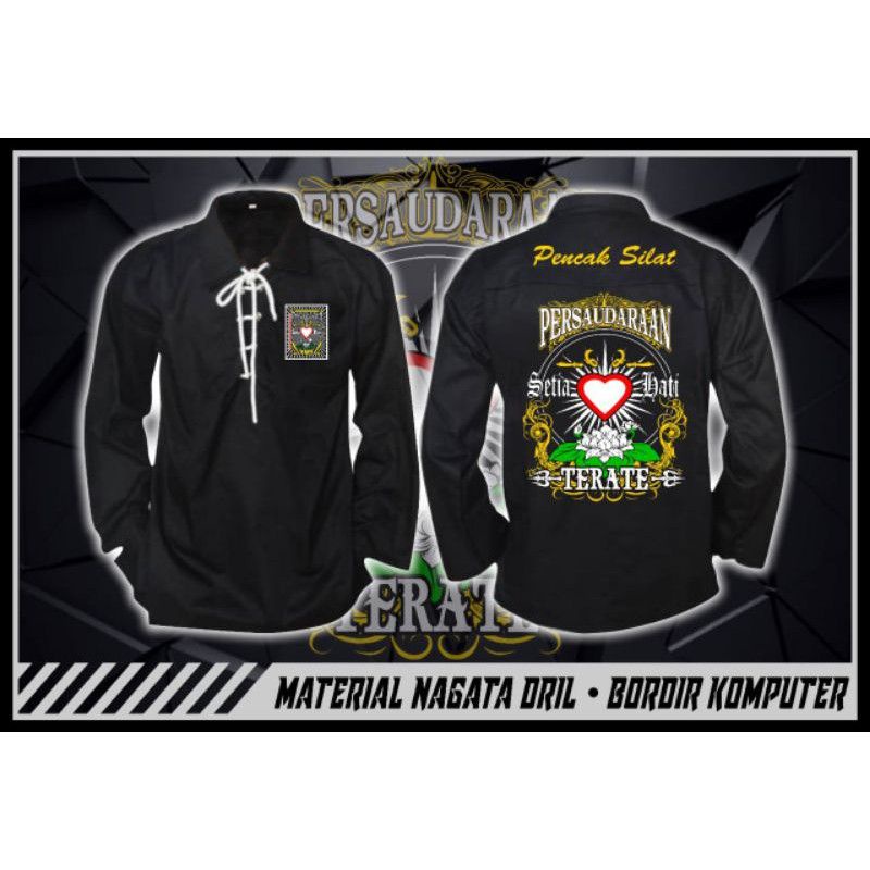 Baju Sakral Bordir Warga PSHT Sakral PSHT Sakral Atasan bordir Sakral warga Baju Atasan pria (Kode B