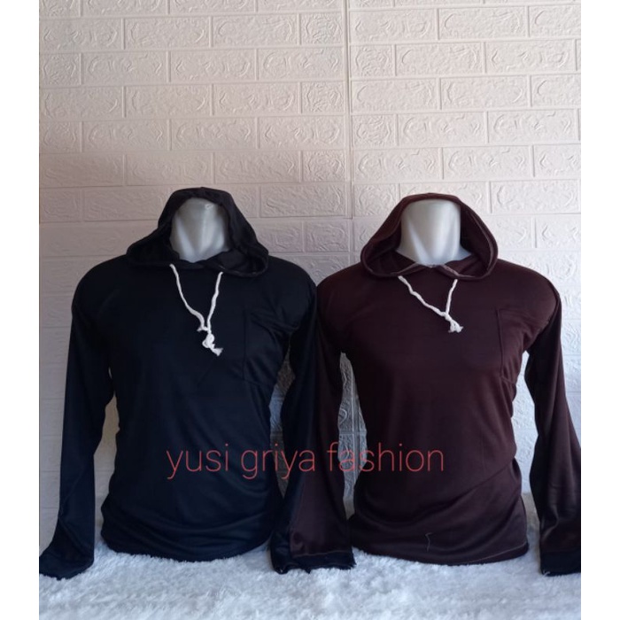 baju proyek lengan panjang pria bertopi UK l/baju basahan/kaos sawah