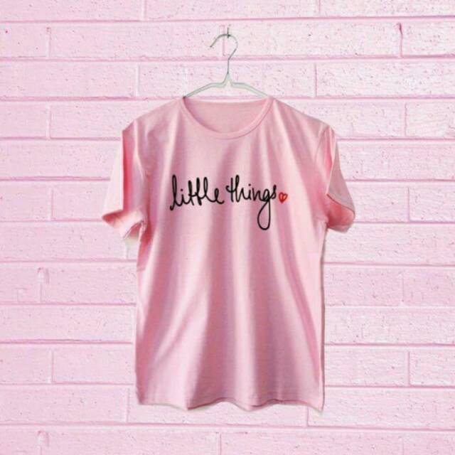 FOURFASHION TSHIRT LITTLE THINGS LOVE WARNA PINK SOFT LP