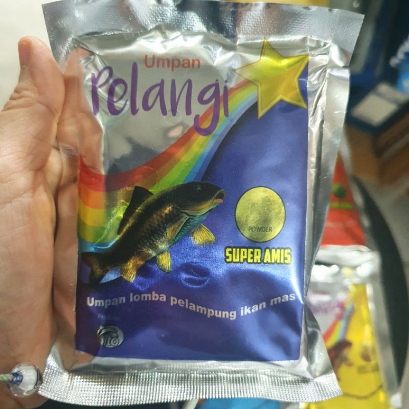 PELET PELANGI / UMPAN IKAN MAS / UMPAN PELANGI SUPER AMIS