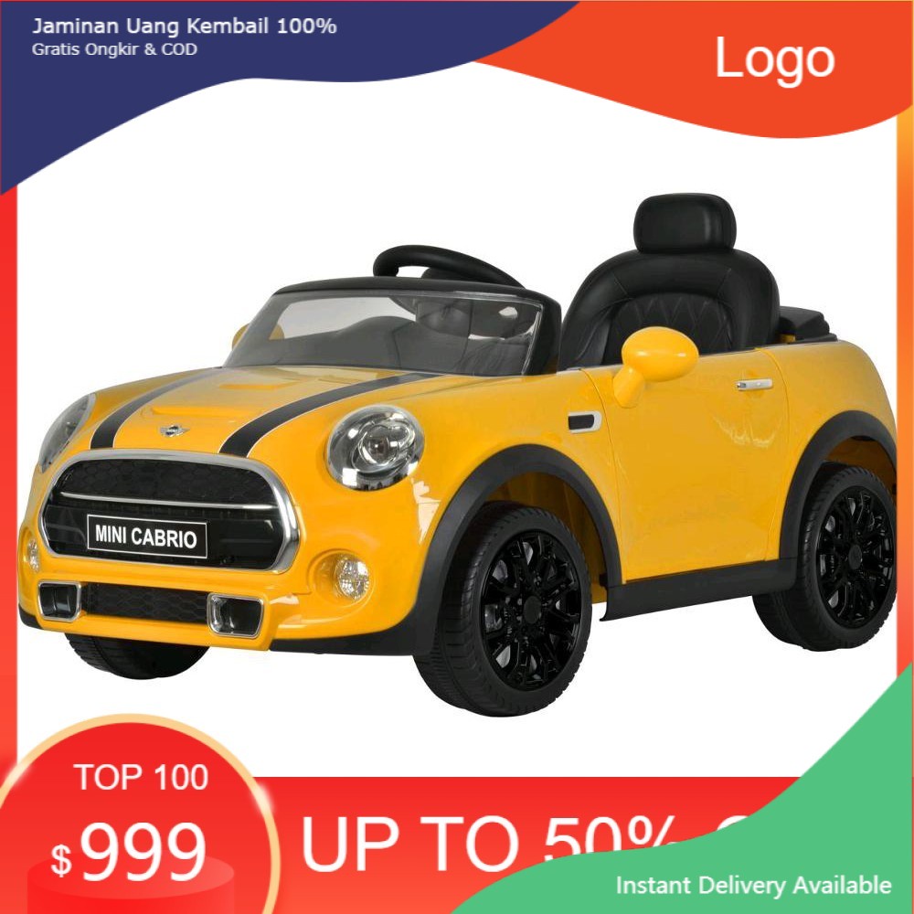Mobil Aki Anak Mini Cooper Cabrio Pliko PK-3868 (Lisensi)