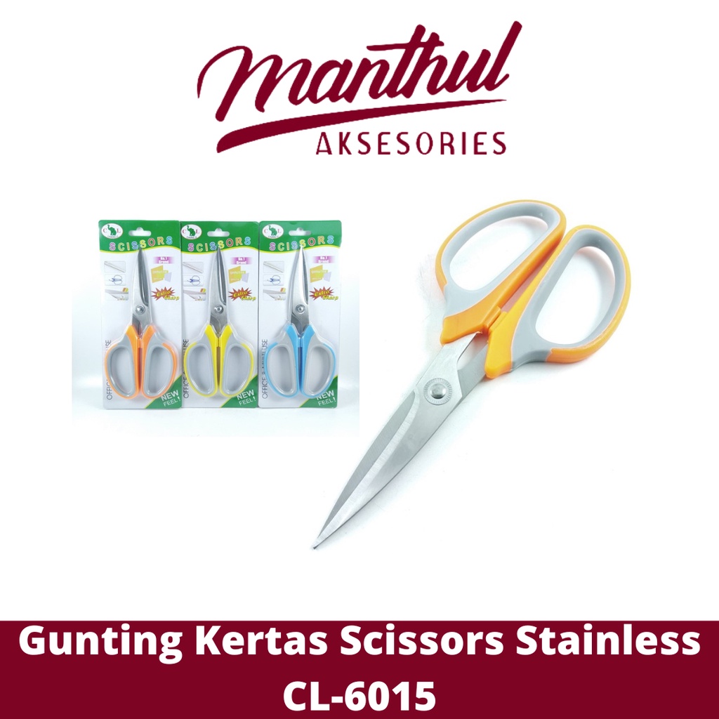 Gunting Kertas Scissors Stainless CL-6015