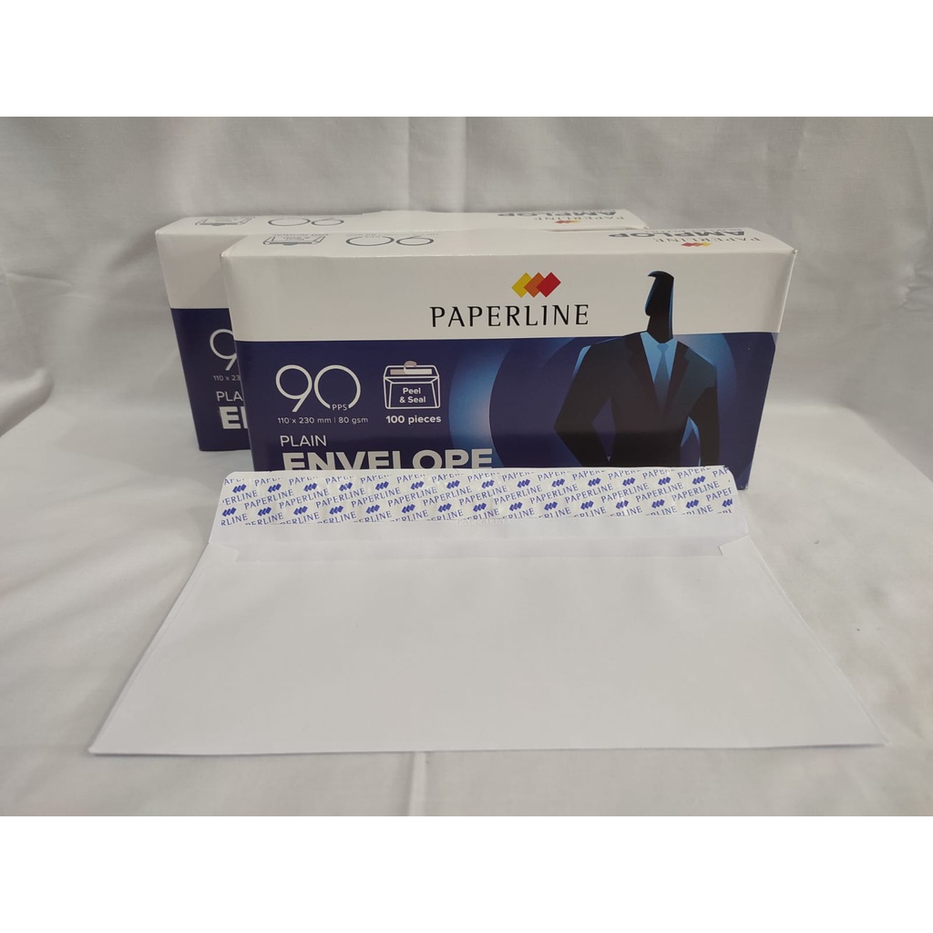 

AMPLOP BUKLET PUTIH PAPERLINE 90 PPS 110X230mm 100 Lembar