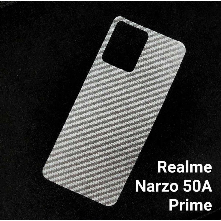 REALME NARZO 50A PRIME 50 5G 50A NARZO 50i ANTI GORES BELAKANG SKIN CARBON ANTI JAMUR GARSKIN MOTIF KARBON TRANSPARAN PELINDUNG BELAKANG REALME NARZO 50A REALME NARZO 50i