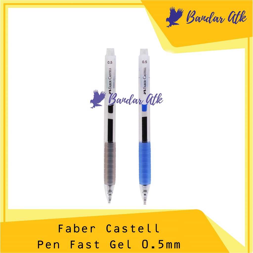 

FABER CASTELL Pen Gel Fast Dry 0.5mm Pulpen Pena Ballpoint [1 PCS]