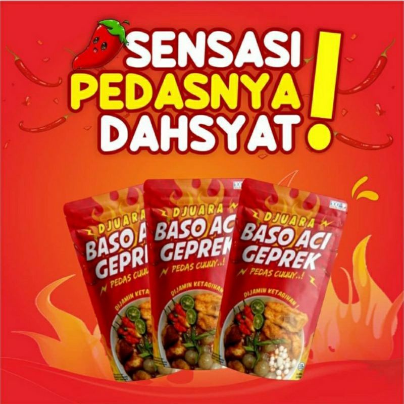 Baso Aci Geprek Sami Raos Pedasnya Juara