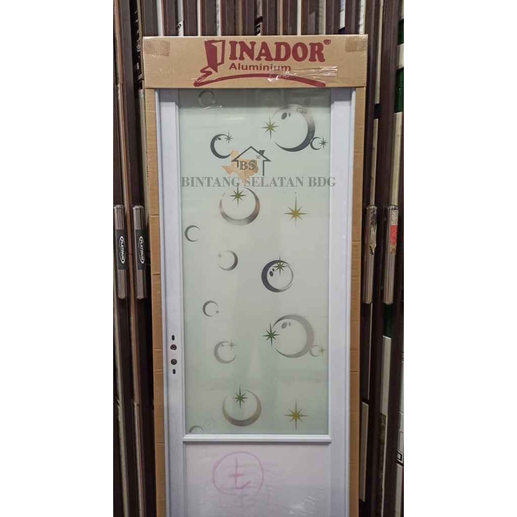 PINTU ALUMUNIUM DOLPHIN INADOR PAG 002 MOTIF BULAN SABIT