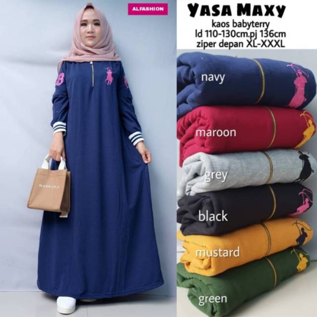 Yasa Maxy, maxi dress, maxy muslim, maxy lebaran, maxy Ramadan, gamis, gamis Jumbo, gamis busui,ootd