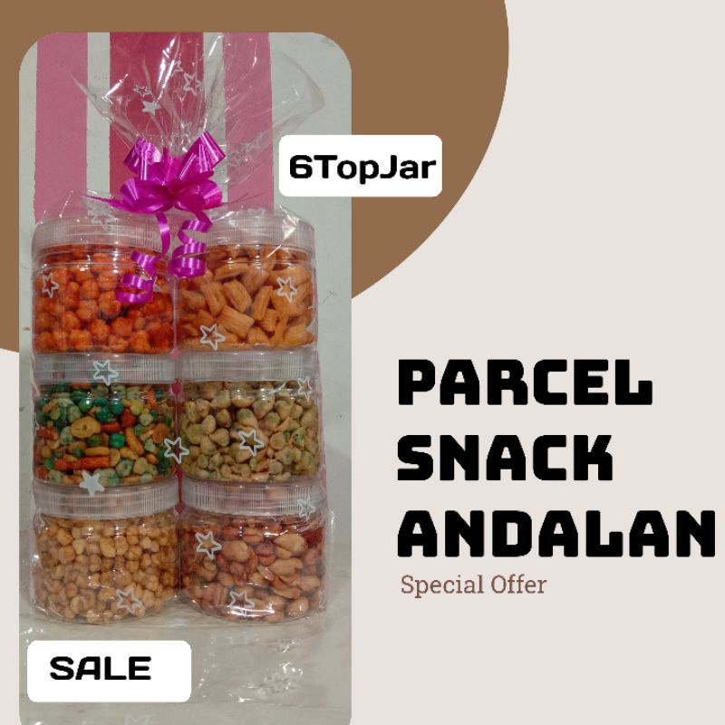 

Parcel (Parsel) / Hampers Snack Andalan (6Toples Jar)