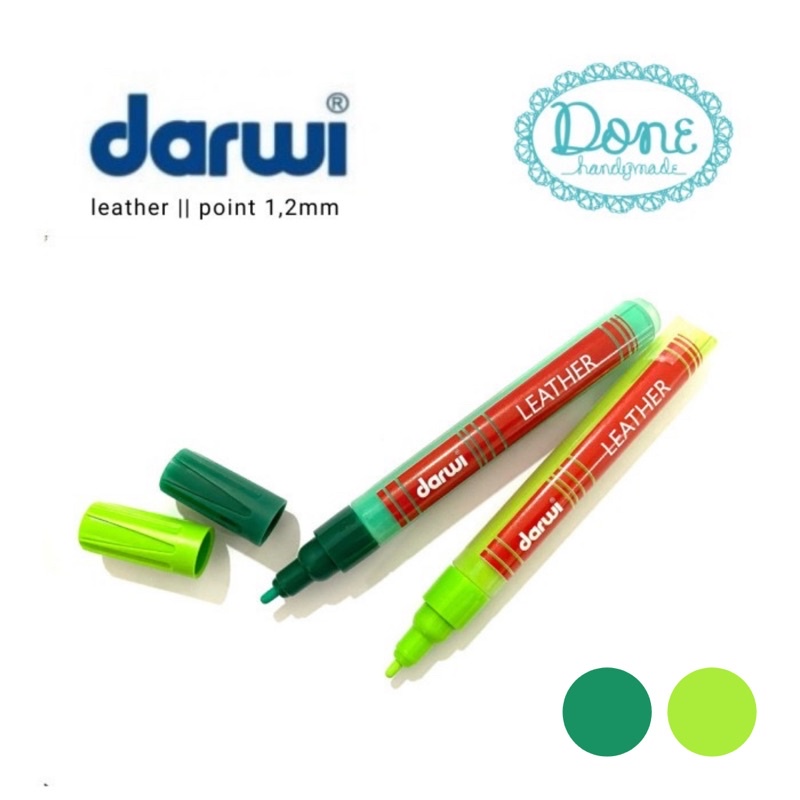 

Darwi leather marquer darwi alat lukis permanen cat akrilik 3 alat gambar di kulit