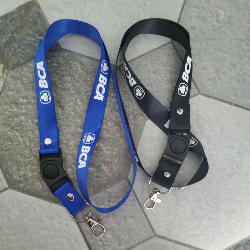 

Tali Lanyard BANK BCA PREMIUM distro GANTUNGAN KUNCI/GANTUNGAN ID CARD/GANTUNGAN POD Best seller COD