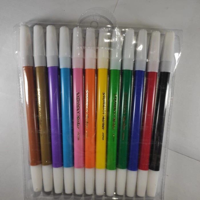 

Hemat Spidol Snowman 12 Warna Set Warna Warni Murah