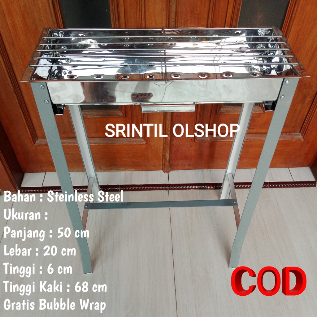 TERLARIS Panggangan Sate/Bakaran Sate/Bakaran Ikan/Panggangan Ikan Steinless Steel