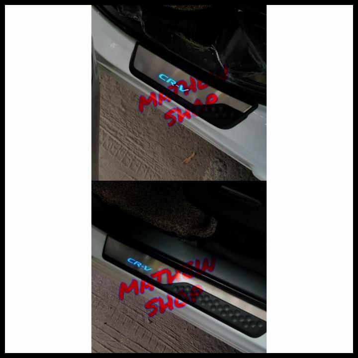 Door Sill Plate Crv Turbo With Led / Sillplate Samping Honda Crv Turbo
