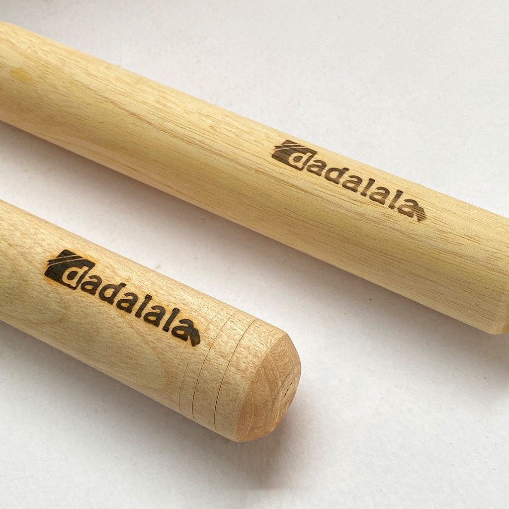 DADALALA Rolling Pin Adonan Kue Model Stick Ukuran Kecil 30 Cm Bahan Kayu Mahoni