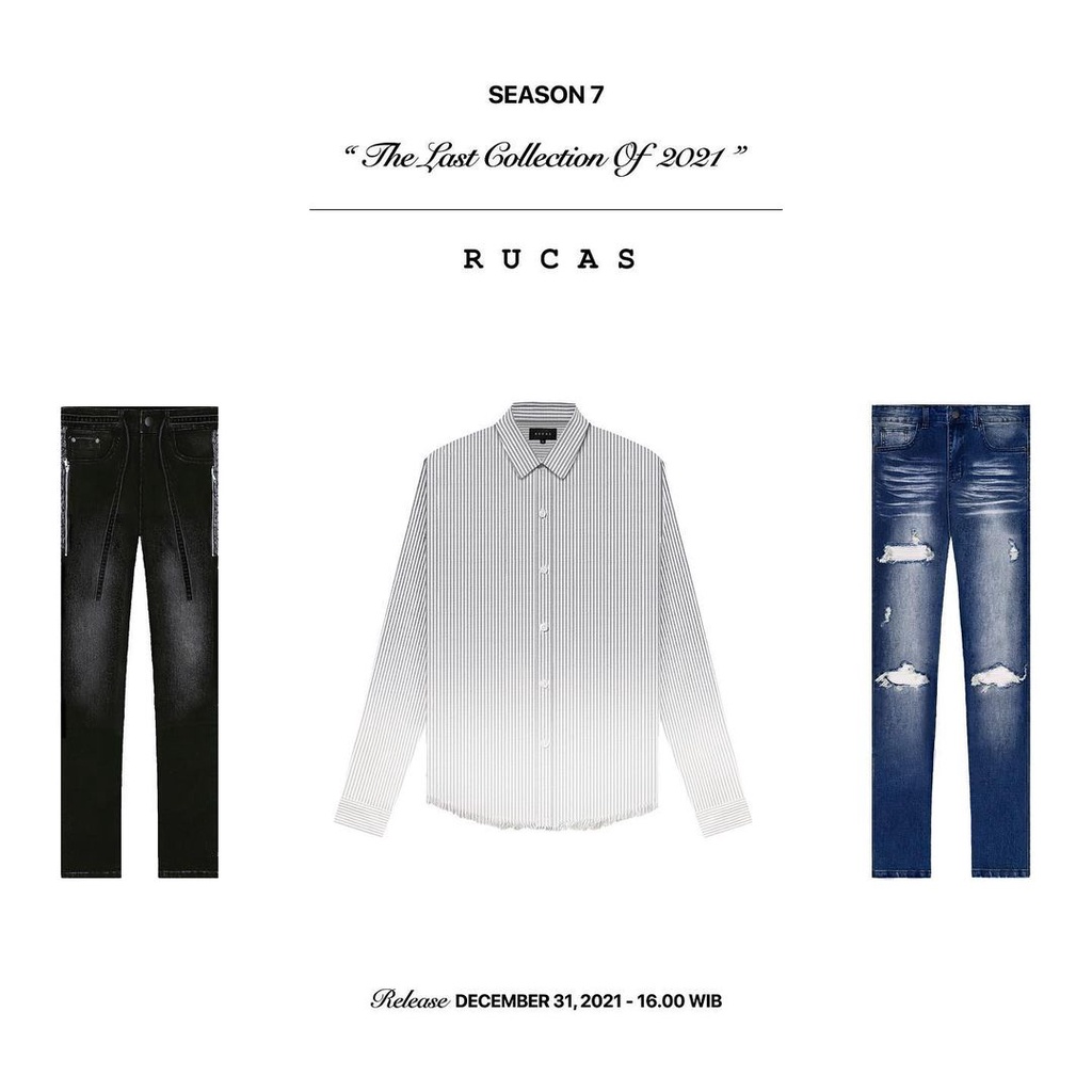 [LIMITED EDITION] RUCAS SEASON 7 GRADIENT OXFORD SHIRT, PASIFIC BLUE, HERITAGE PAISLEY ORIGINAL 100%