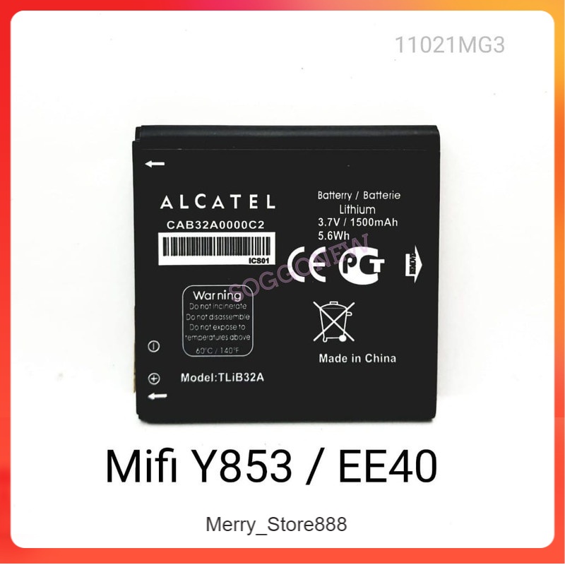 Bat Battery Batere Batre Baterai Double Power Mcom Alcatel TliB5AB Mifi Y853 EE40 CAB32A0000C2