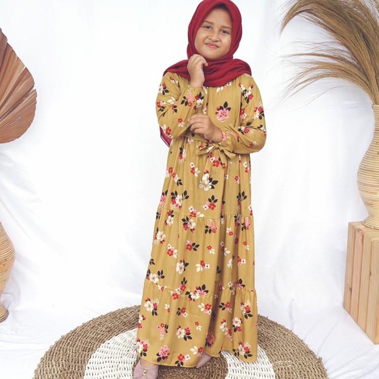 ▲ GAMIS COUPLE IBU DAN ANAK MOTIF BUNGA GAMIS RAMPLE ✯