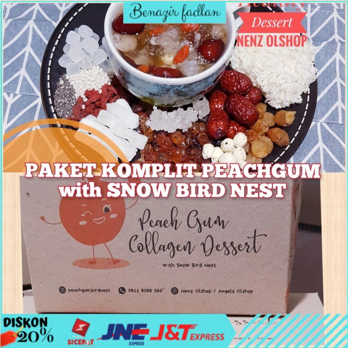 

(COD) Paket PEACH GUM DESSERT with SNOW BIRD NEST (11 in 1) - PAKET MINI