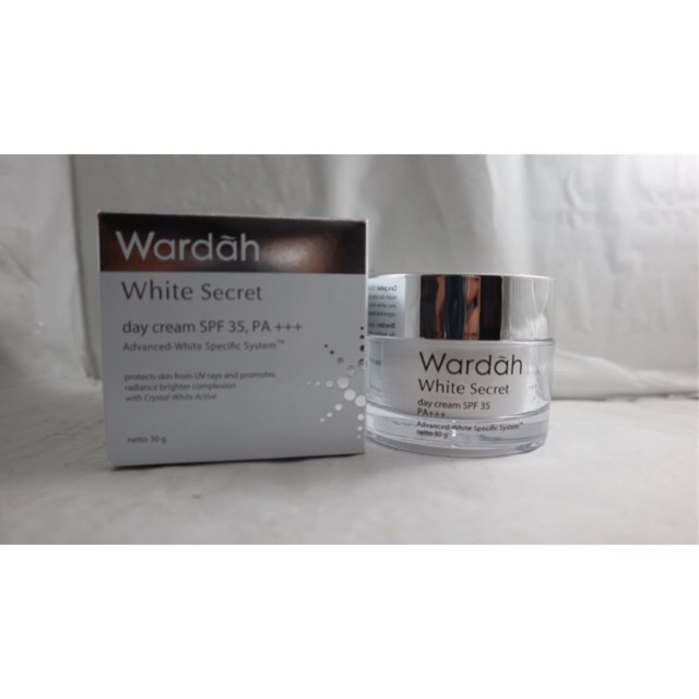 [ 30 gr ] wardah white secret day cream 30 gr || wardah crystal secret brightening day cream 30 gr