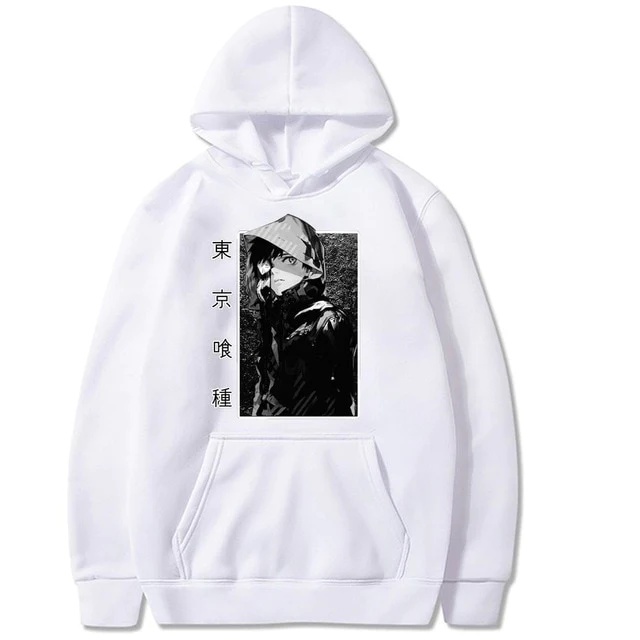 Tokyo Ghoul Jumper Hoodie II Sweater Hoodie Anime II Sweter Oblong Topi II SIZE M - XL ( Pria &amp; Wanita / Anak &amp; Dewasa )